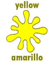 picture of a yellow flashcard