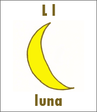 Letter L Flashcard - Spanish Alphabet